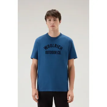 Pánské tričko TRIČKO WOOLRICH GRAPHIC TEE BLUE LOBSTER