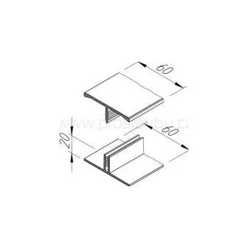 Stavební profil Spojovací H profil 2-dílný Vinylit Decor V2119 - 3001 WOODEC Turner Oak Malt /3 m