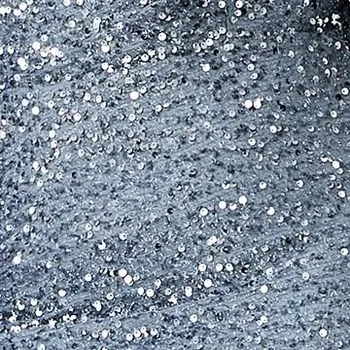 Dámské šaty Flitrové maxi šaty se zvonovými rukávy Barva: Šedá, Velikost: 2XL