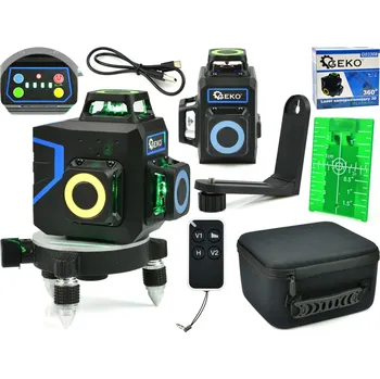 Měřící laser GEKO Samonivelační 3D laser 360° 12x zelené linie G03308