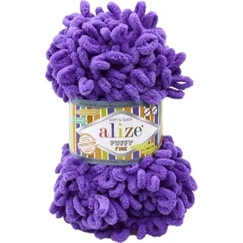 Galanterie Alize příze Puffy Fine 851 modrofialová