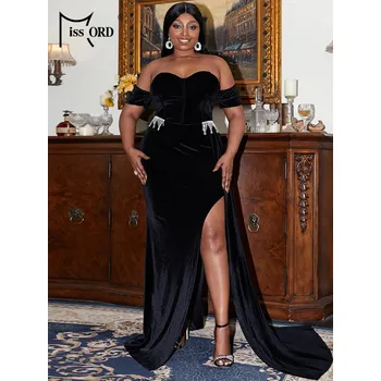 Dámské šaty Plesové dámské šaty LissCord lC1142 Barva: Černá, Velikost: XL