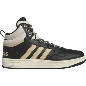 Pánské tenisky Pánské kotníkové tenisky adidas HOOPS 3.0 MID WTR 11.5 Černá, Béžová