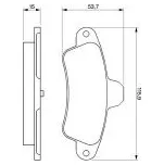Brzdové destičky 115,9mm Ford COUGAR (EC_) - Bosch