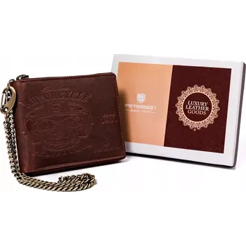 Peněženka Peterson Pánská peněženka PTN N992C-04-HWM-134 Hnědá