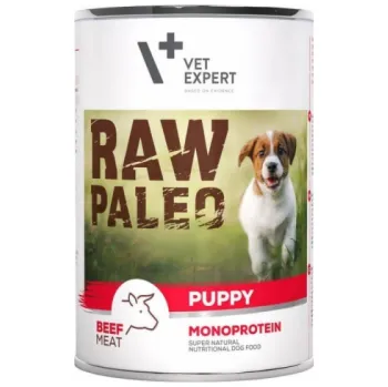 Krmivo pro psa RAW PALEO Puppy Monoprotein Beef - mokré krmivo pro štěňata - 400 g