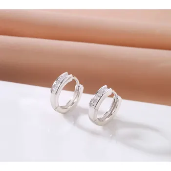 Náušnice Jan Kos jewellery Stříbrné náušnice se zirkony MHT-2286/SW00