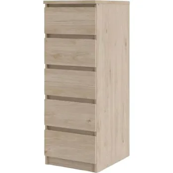 Komoda Šuplíková komoda Simplicity 5s 233 - mat Černá