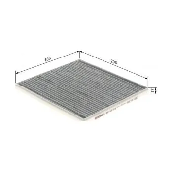 Kabinový filtr Kabinový filtr Toyota LAND CRUISER 200 (_J2_) Bosch - 4.7V8, 4.5DV8