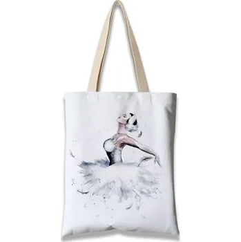 Plátěná taška na rameno - baletka