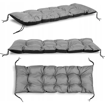 Polštář Polštář 120 x 40 x 15 cm šedý