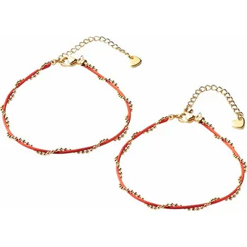 Náramek Nefertitis Náramky pro páry červená 17,5 a 20 cm
