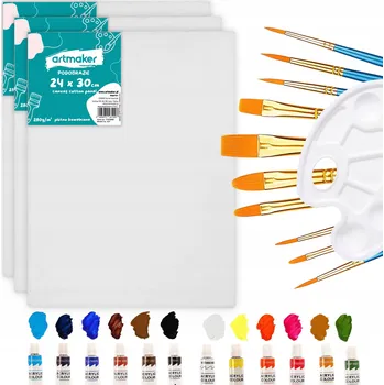 Výtvarná sada Malířská sada Artmaker 26 ks akrylové barvy, štětce, paletka