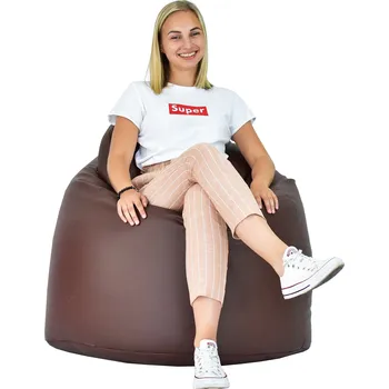 Sedací pytel Sedací vak hruška hnědá EMI