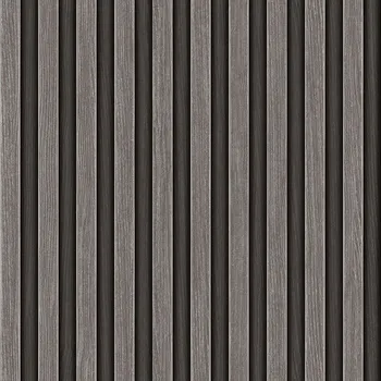 Tapeta AdaWall Vliesová tapeta na zeď, šedá, imitace dřeva, lamely, 23211-3, Omega, AdaWall, velikost 10 x 1,06 m
