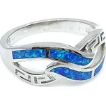 Šperky Jan Kos Jan Kos jewellery Stříbrný prsten s modrým opálem 12118836