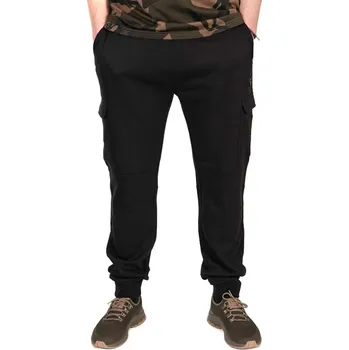 Rybářské oblečení Fox International Fox tepláky LW Black Camo Combat Joggers Velikost: XXXL (CFX320)