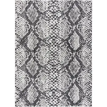 Koberec Kusový koberec Sion Sisal Snake`s skin 22162 ecru/black – na ven i na doma 80x150 cm