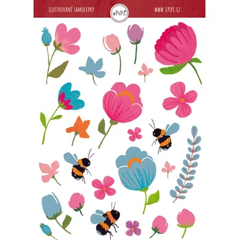Samolepící dekorace ePipí Arch samolepek Včelky A6 25 samolepek
