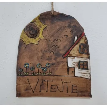Vítací keramická cedulka menší Motiv: 2