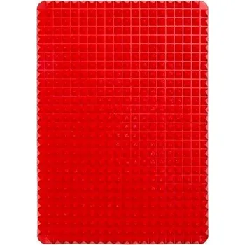 Podložka na pečení Silikonová podložka na zdravé pečení 41 x 29 cm červená