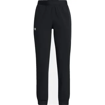 Dívčí kalhoty Dívčí tepláky Under Armour G ArmourSport Woven Jogge 1384207-001 Černá YXL