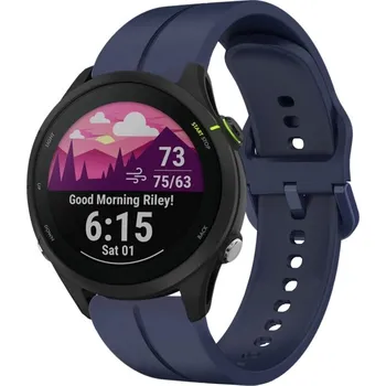 Ostatní příslušenství k chytrým hodinkám VSECHNONAMOBIL 87040 SILICONE Vyměnitelný řemínek pro Garmin Forerunner 255 Music tmavě modrý