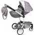Kočárek pro panenku DeCuevas 81435 Sky 2020 3v1 šedý