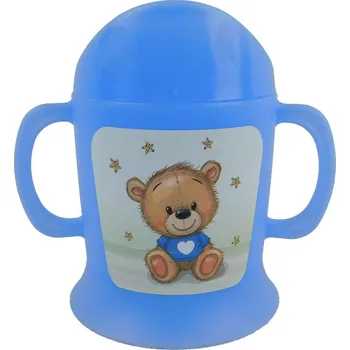 hrníček 0,15l UH kojenec.MEDVÍDEK modré tričko,mod