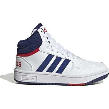 Chlapecké tenisky Dětské Vysoké tenisky ADIDAS HOOPS 3.0 MID K GZ9647 – Bílá 39 1/3