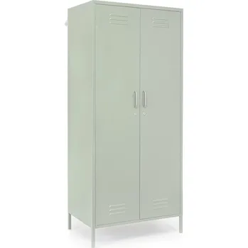 Šatní skříň BIZZOTTO Kovová šatní skříň CAMBRIDGE světle zelená 0747288