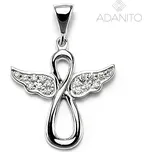 Zlatý briliantový přívěsek anděl z bílého zlata