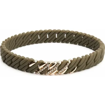 Náramek Dámský náramek TheRubz 15-100-362 Zlatá Nerezová ocel zelená Silikonové (Jednotná velikost)