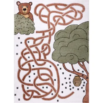 Koberec Dětský kusový koberec Fun Honey with Bear cream 200x290 cm