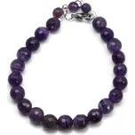 Náramek ametyst facetovaný 8 mm Anemi