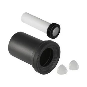 Kanalizační potrubí GEBERIT připojovací souprava DN90/45, pro závěsné WC, s krycími víčky, PE/PP/EPDM, Alpská bílá