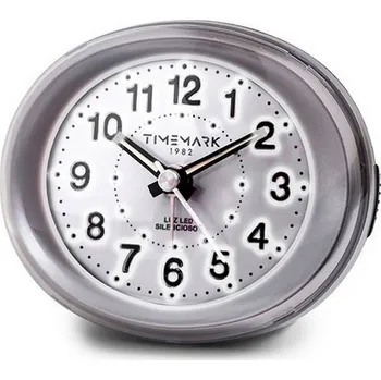 Hodiny Analogový budík Timemark Stříbřitý (9 x 9 x 5,5 cm)
