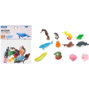 Figurka Zvířátka figurky mořský svět 12 ks set 7 cm