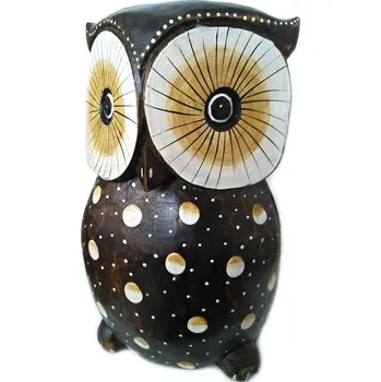 Krásná Sova 2 Socha z kmene / Dřevo 30cm