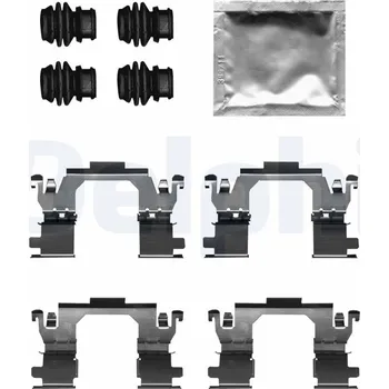 Přislušenství brzdového systému Sada příslušenství, obložení kotoučové brzdy DELPHI LX0709
