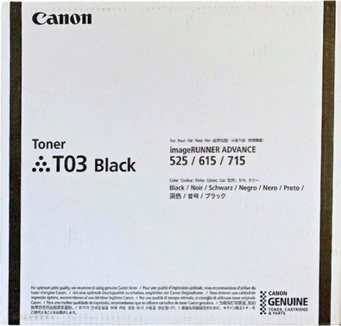 Canon originální toner T03, black, 51500str., 2725C001, Canon imageRUNNER ADVANCE 525/615/715 III, O