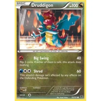 Karetní hra Pokémon PLB 070/101 Druddigon - Plasma Blast Stav: Excellent, Verze: NORMAL