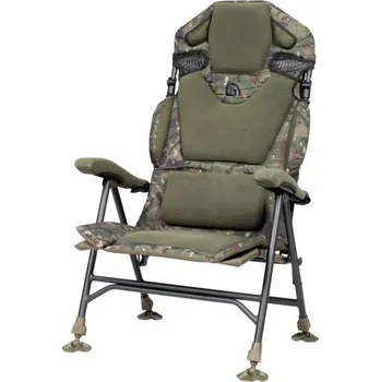 rybářské křeslo Trakker Křeslo Komfortní s Područkami Levelite Camo Longback Recliner