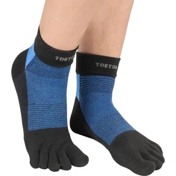 Pánské ponožky LINER TRAINER nízké běžecké prstové ponožky ToeToe černá / modrá S