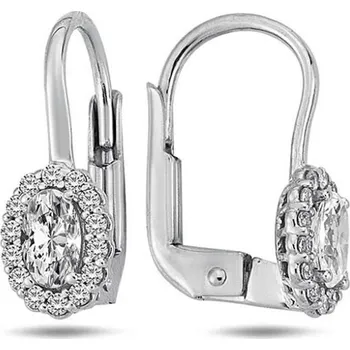 Náušnice Diante Zlaté náušnice s bílým kamenem 59642673