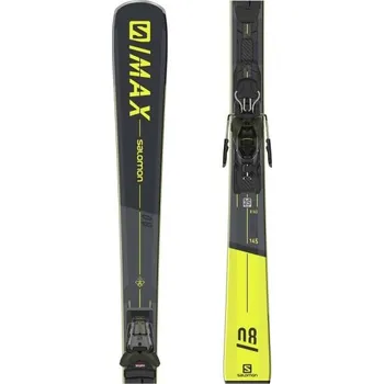 Sjezdové lyže Salomon S/MAX 8 + M11 GW 160 Tmavě šedá, Žlutá