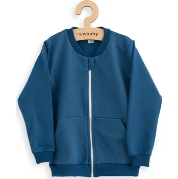 Dětská tepláková mikina New Baby Kindergarten jeans Modrá 92/98