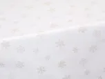 SCANquilt ubrus GALA LUREX vločky bílozlatostříbrná 155 cm kulatý