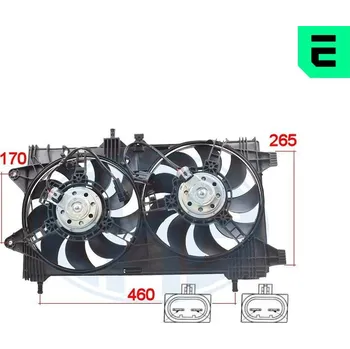 Chladič motoru Větrák, chlazení motoru ERA 352076