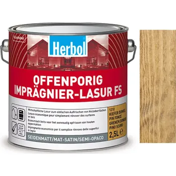 barva a nátěr na dřevo Herbol Offenporig Imprägnier-Lasur FS - impregnační tenkovrstvá lazura 10L - Světlý dub